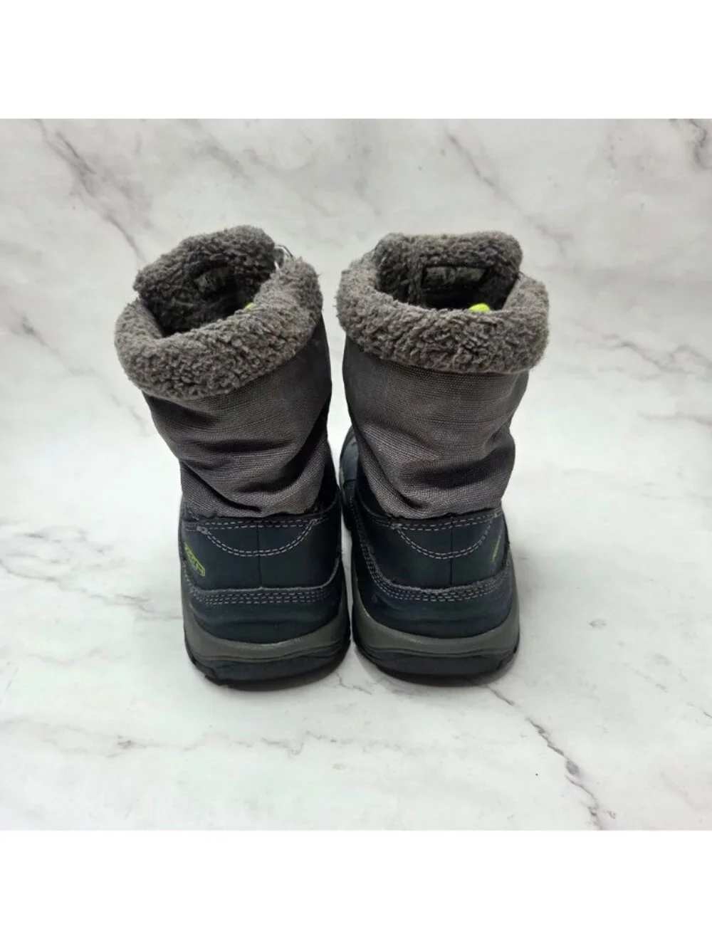Keen Basin WP Blue Winter Snow Boots Waterproof Fleece Lined Kids Boys 2